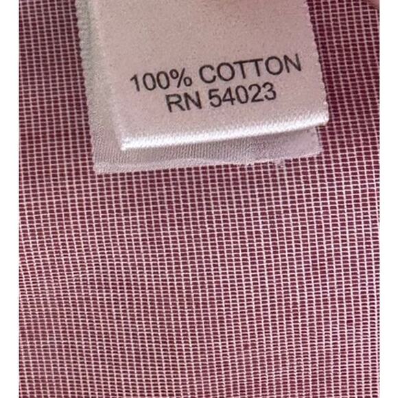 Banana Republic Large Non-Iron Tailored Slim Fit Pink Button Front Mens Shirt - Picture 5 of 9